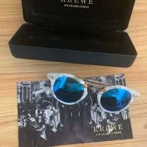 Krewe Sunglasses St Louis White Linen